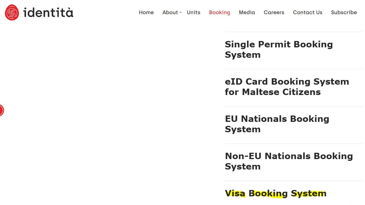 Visa Booking System Screenshot