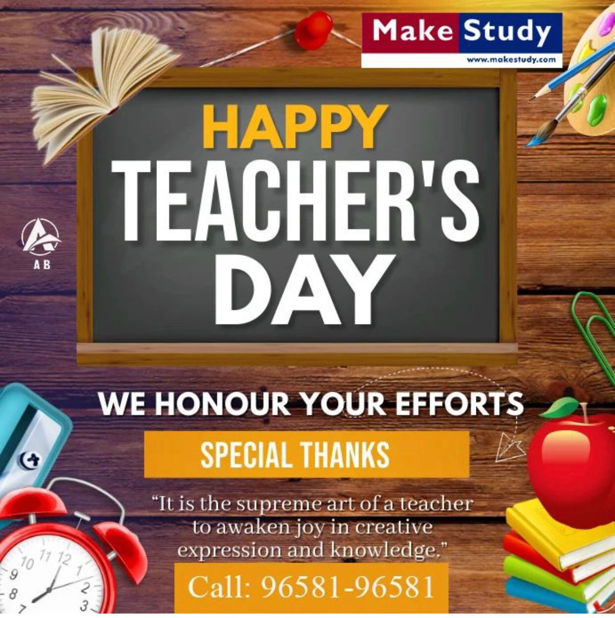 Happy Teachers Day From MakeStudy!!!