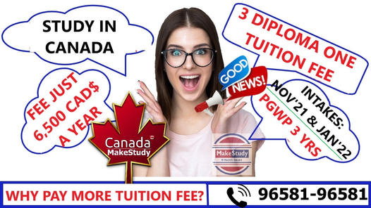 STUDY IN CANADA I JUST PAY 6,500 CAD$ 